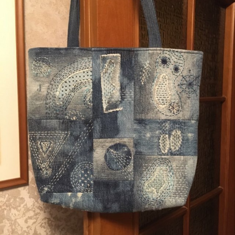 Сумка джинсова